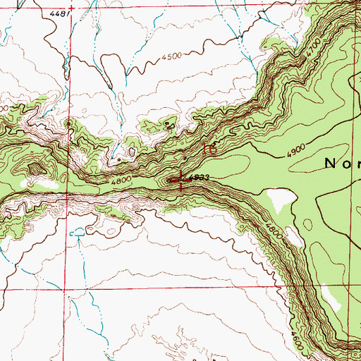 Topographic Map of North Mesa, NM