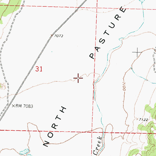 Topographic Map of North Pasture, NM