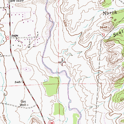 Topographic Map of North Twin Wash, NM