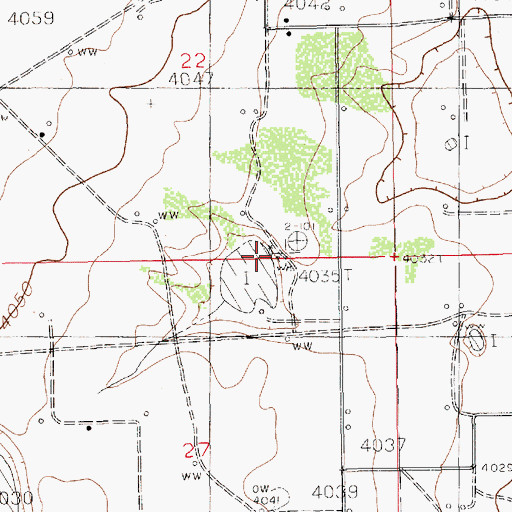 Topographic Map of North Windmill, NM
