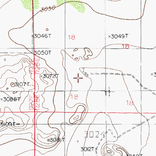 Topographic Map of Northwest Well, NM