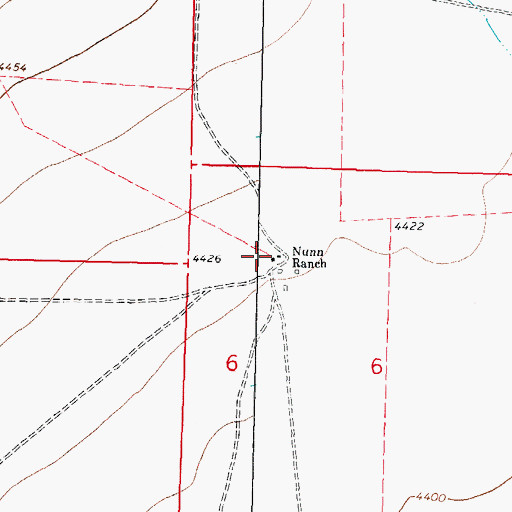 Topographic Map of Nunn Ranch, NM