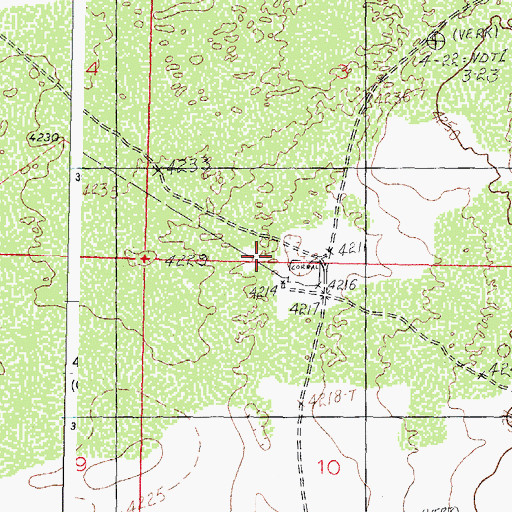 Topographic Map of O D Ranch, NM