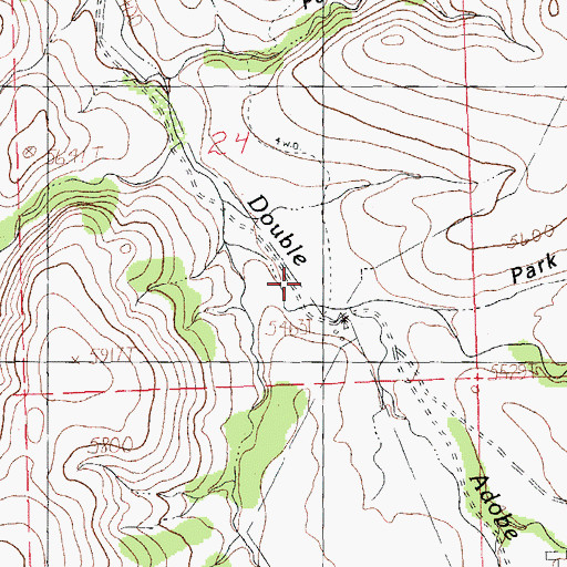 Topographic Map of O K Bar Ranch, NM