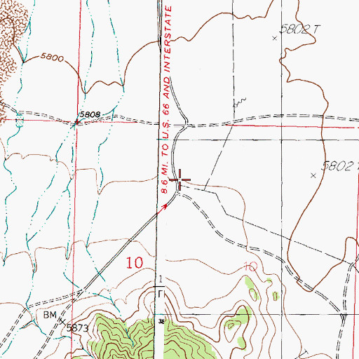 Topographic Map of O R Windmill, NM