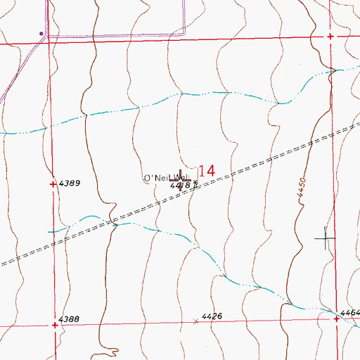 Topographic Map of O'Neil Well, NM