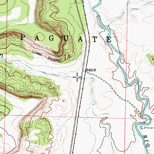 Topographic Map of Oak Canyon, NM