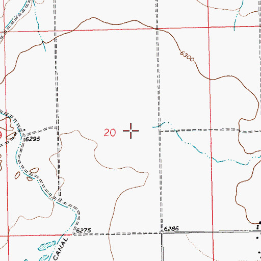 Topographic Map of Oak Wash, NM