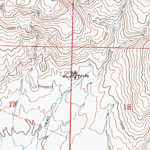 Topographic Map of Oil Well Windmill, NM