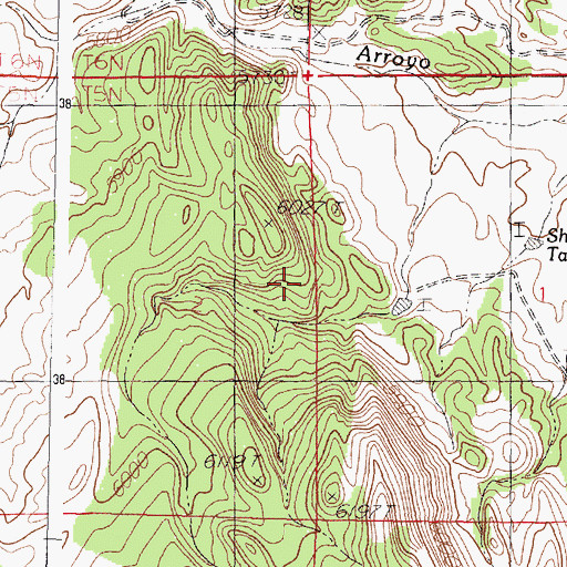Topographic Map of Ojito Spring, NM