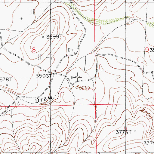 Topographic Map of Old Jones Ranch, NM