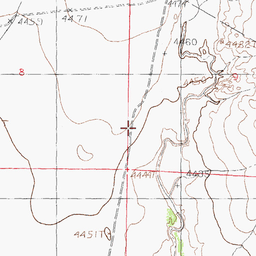 Topographic Map of Old LeFebre Ranch, NM