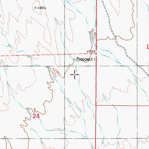 Topographic Map of Old Mills Well, NM