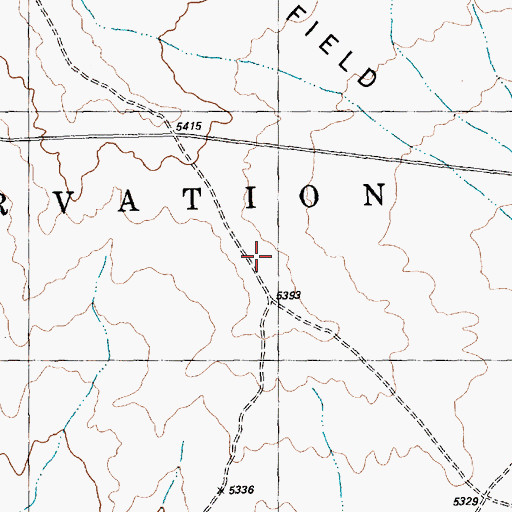Topographic Map of Old Mormon Trail, NM