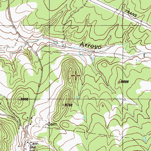 Topographic Map of Oldtimer Canyon, NM
