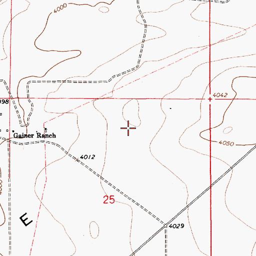 Topographic Map of Olive Basin, NM