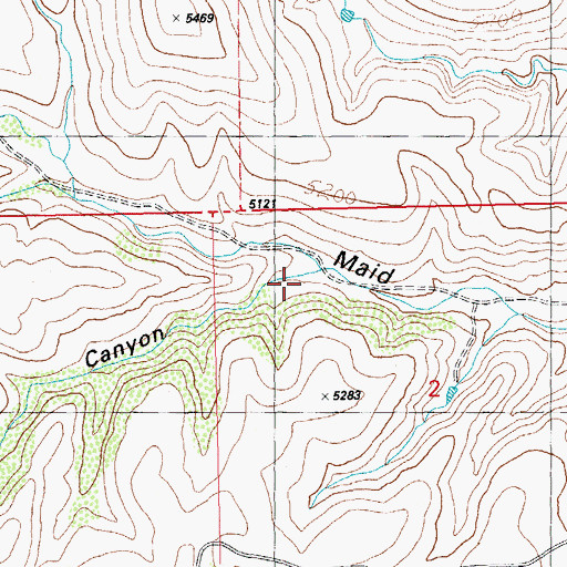 Topographic Map of Orphan Canyon, NM