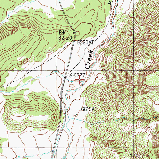 Topographic Map of Ortega Creek, NM