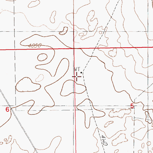 Topographic Map of Osborne Well, NM