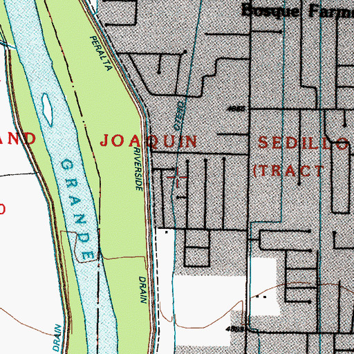 Topographic Map of Otero Lateral, NM