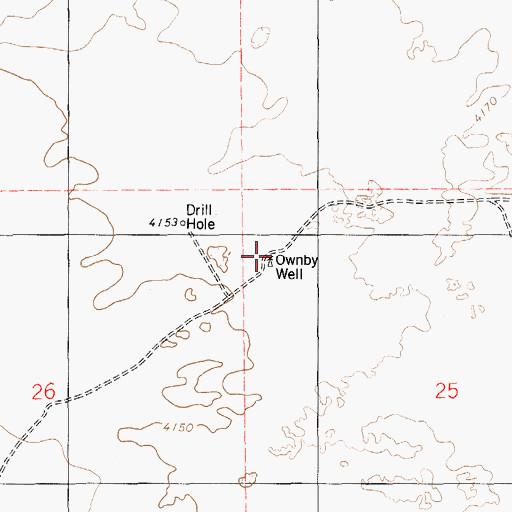 Topographic Map of Ownby Well, NM
