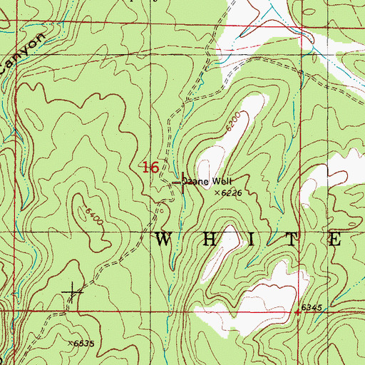 Topographic Map of Ozane Well, NM