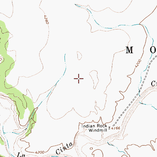 Topographic Map of Pablo Montoya Grant, NM