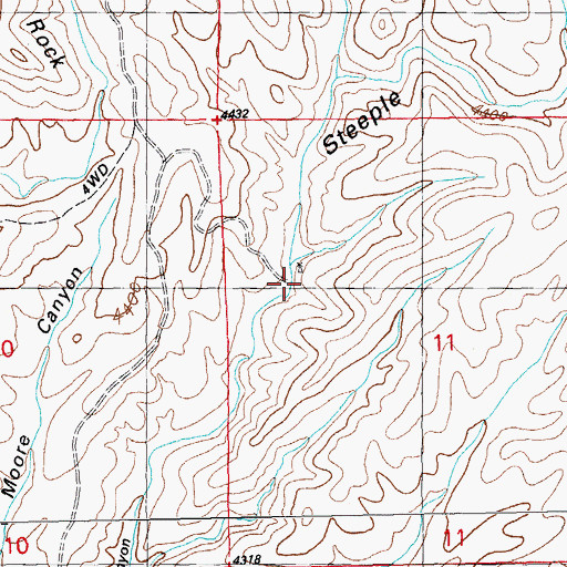 Topographic Map of Pablos Windmill, NM