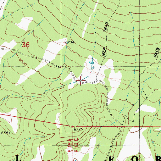 Topographic Map of Padilla Ranch, NM