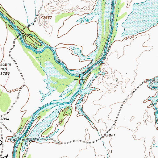 Topographic Map of Pajarito Creek, NM