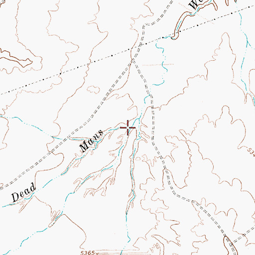 Topographic Map of Pajarito Creek, NM
