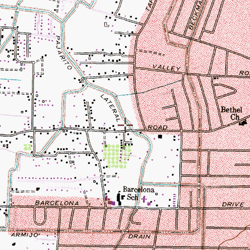 Topographic Map of Pajarito Lateral, NM