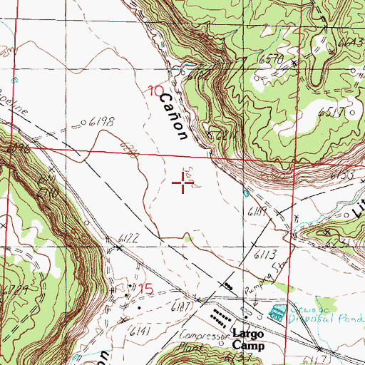 Topographic Map of Palluche Canyon, NM