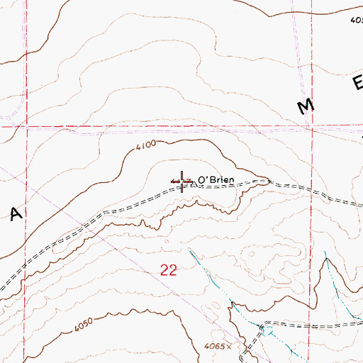 Topographic Map of Palma Mesa, NM