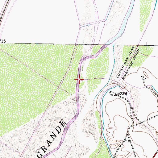 Topographic Map of Palo Duro Canyon, NM