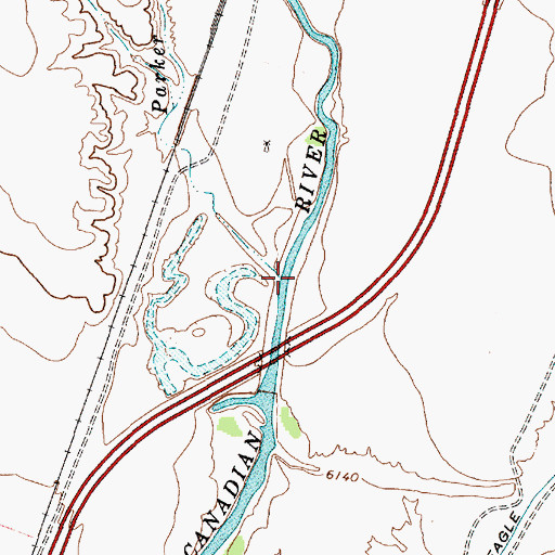 Topographic Map of Parker Arroyo, NM