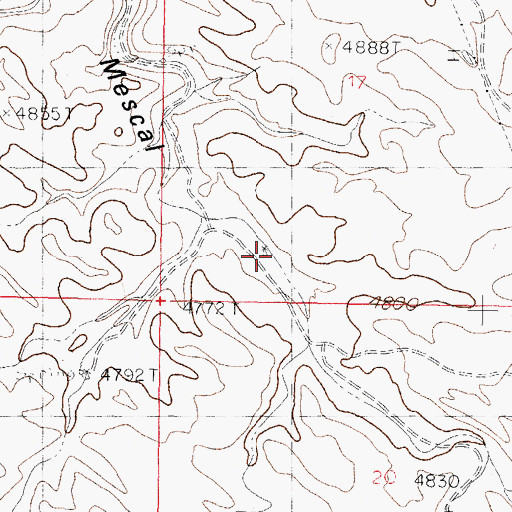 Topographic Map of Parker Windmill, NM