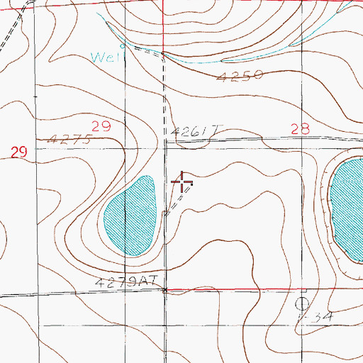 Topographic Map of Parrish Farm, NM