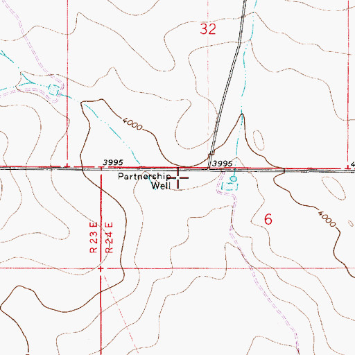 Topographic Map of Partnership Well, NM