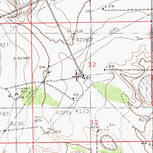Topographic Map of Paschall Ranch, NM