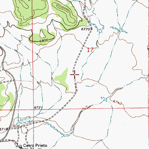 Topographic Map of Pascual Draw, NM
