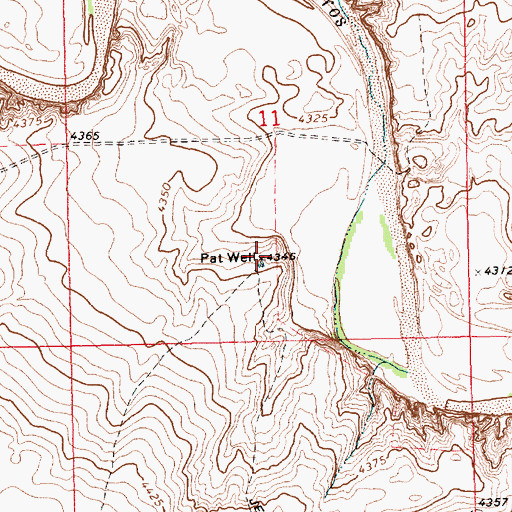 Topographic Map of Pat Well, NM