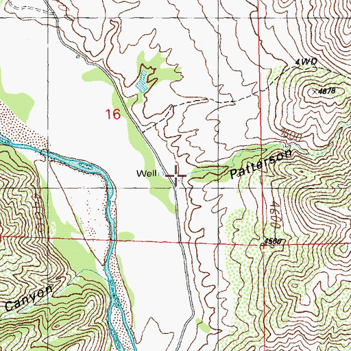 Topographic Map of Patterson Canyon, NM