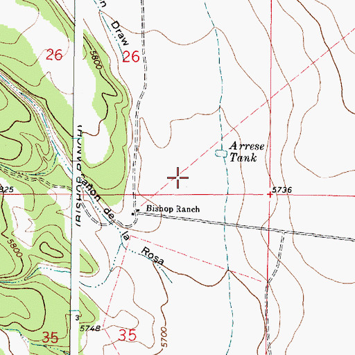 Topographic Map of Patterson Draw, NM