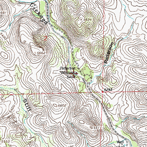 Topographic Map of Patterson Windmill, NM