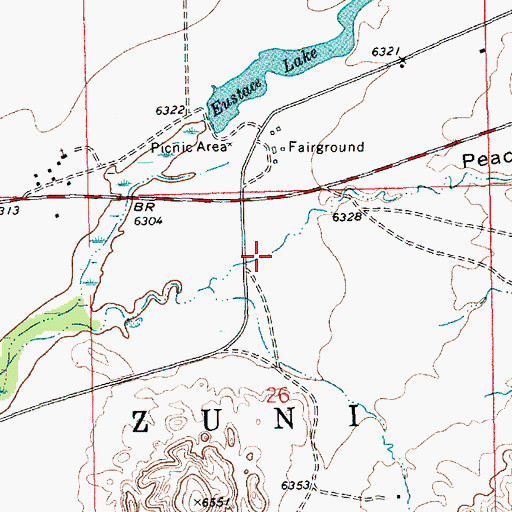 Topographic Map of Peach Orchard Draw, NM