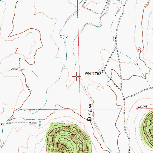 Topographic Map of Peacock Draw, NM