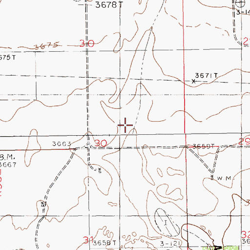 Topographic Map of Pearl Valley, NM