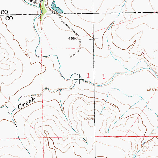 Topographic Map of Pedernal Creek, NM