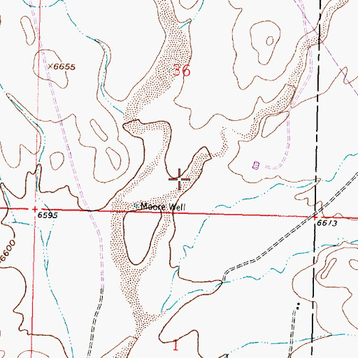 Topographic Map of Penistaja Arroyo, NM